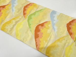 アンティーク　遠山模様織り出し袋帯（材料）